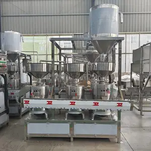 真空上豆全自动磨浆机 渣浆分离卧式搅渣拌渣设备