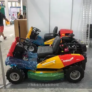 四驱坐骑式割草机9GZ-221荒草车日本筑水草坪车剪草机推草机修草机22匹雅马哈动力果园斜坡割草机