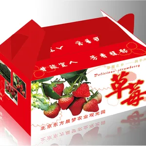 定制普通二层瓦楞纸板 草莓礼盒 北京包装厂/ 北京纸箱厂/北京印刷/北京做礼盒