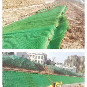 贵州三维植被网在草皮没长成之前，可以保护坡面免遭风雨侵蚀 毕节三维土工网垫 植被网垫