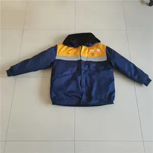 山东济宁铁路工装厂家，调车棉服春秋反光条长袖耐磨工作服套装检车员乘务路段全尺码
