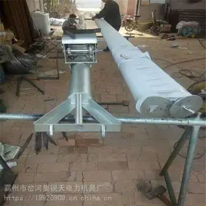 成都市 分节立杆机铝合金抱杆 电力扒杆三角架立杆器 8-15米三角立杆机 锐天厂家