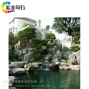雪浪石切片造景-河北雪浪石切片摆放-雪浪石景观石草坪点缀