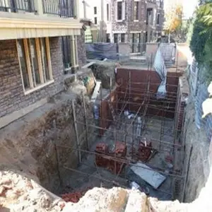 北京顺义区别墅加建改造,别墅地下室扩建