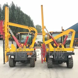 手动挡公路桩机 护栏打桩机 小型护栏打桩机