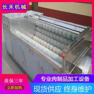 毛辊清洗机 土豆滚动式毛辊清洗机 果蔬去杂质清洗设备