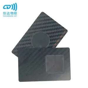RFID芯片碳纤维VIP会员卡 NFC社交名片卡 NFC碳纤维智能卡定制