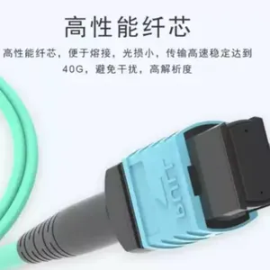 MPO-MPO光纤跳线40G/100G光纤线8/12/24芯OM3万兆多模跳线OM4 MPO转LC