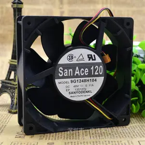 原装日本三洋SAN ACE 9G1248H104 12038 48V 0.11A 工业风扇