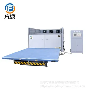 夹胶玻璃设备,弯钢夹胶拱高1米的夹胶一次成型
