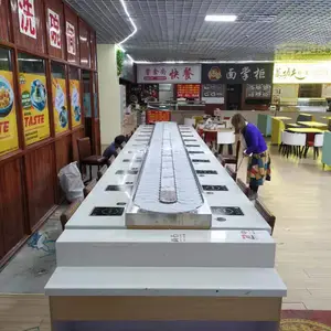 旋转小火锅设备回转寿司转转小火涮烤一体麻辣烫自助小火锅***