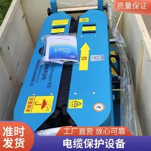 管廊分段电缆敷设实拍,传送者600多台同步联控,线缆受力均匀杜绝拉扯损伤