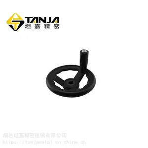 半自动设备用黑色胶木手轮 波纹圆轮缘手轮 工业手轮