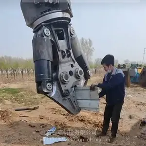 旧金属物资回收液压剪 钢结构破拆剪 旋转双杠液压剪
