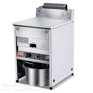 郑州汉堡店燃气炸炉 商用全自动油炸炉 油炸锅***格