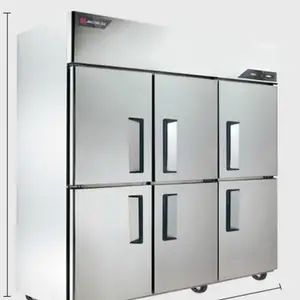 金松商用冰箱 QB1.6L6U六门单机单温冰箱 不锈钢厨房冷冻冰箱