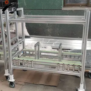 宁波电子电器厂不锈钢铝合金工作台 物料车 周转车 甬虔