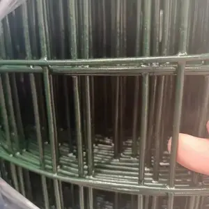 荷兰网 铁丝网 6cm网孔 绿色包塑围栏网 1米-2米高护栏网