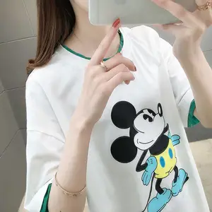 2024夏季新款女装短袖t恤 韩版女装尾货 女式半袖t恤货源