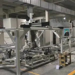 特鲁门桁架机械手-三轴桁架铣削机械手 多孔位 异形孔铣削 自动上下料
