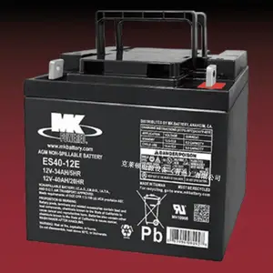 MK蓄电池ES40-12E 12V40Ah 铅酸免维护 阀控式密封 AGM技术 超长寿命