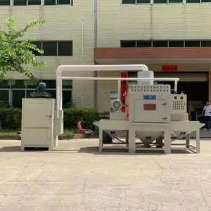 自动输送式通过式喷砂机 小型自动喷砂
