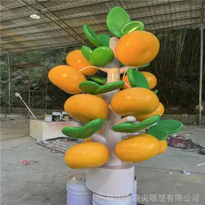 厂家玻璃钢雕塑设计 玻璃钢植物雕塑 丰收节主题雕塑定制