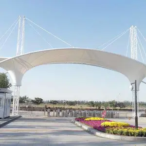 广州安装岗亭出入口收费膜结构雨棚