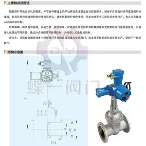 ����ֿ���һ��ʽ�綯բ�� ZJK941W-64P DN250����ֵ綯բ��