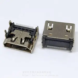 TYPE-A HDMI����ĸ�� 19P 90���ĽŲ�� ������Ƭ ���Ƕƽ� ����
