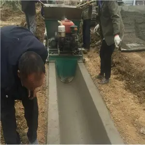 小型排水沟成型机 梯形水渠成型机 U型水渠成型机 混凝土水渠滑膜机 厂家