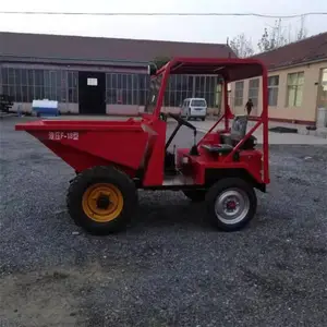 工地运输翻斗车 小型四轮工程蹦蹦车 建筑工地前卸式四轮翻斗车