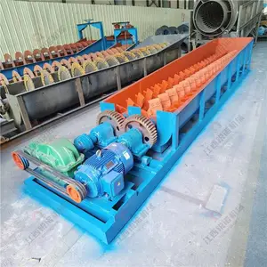 广西双轴槽式螺旋洗矿机 2RXL750型槽式铁矿粘土擦洗机设备厂家