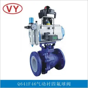 江苏供应Q641F4气动衬氟球阀***格