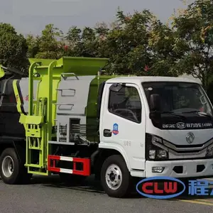 东风D6圆罐4.5方小吃街泔水收集车机动性强