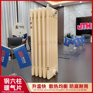 生产钢管六柱型散热器QFGZ606 冀明昊 内腔防腐处理