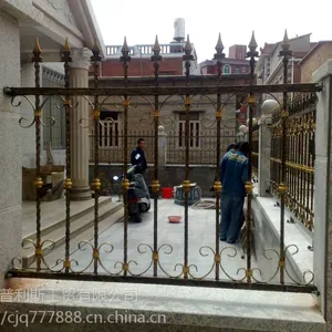 厂家直销铁艺围墙栏杆 热镀锌防锈处理 出口美国