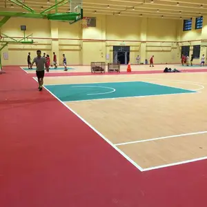 室内篮球场塑胶地板羽毛球场塑胶羽毛球场地胶pvc室内运动场