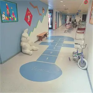 绥化 幼儿园地胶 医用同透地胶 防滑耐磨 2.0mm厚度 2米宽幅