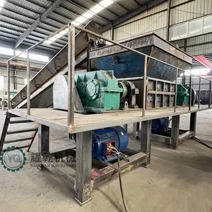 大型双轴撕碎机 全自动铁板钢筋撕碎设备 金属废料撕碎生产线