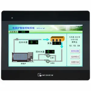 手机联网远程控制智能液晶触摸屏电采暖炉温控器电锅炉控制器PLC