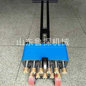 山东鲁探11头加强型手推式凿毛机 气动路面凿毛锤 铣刨机
