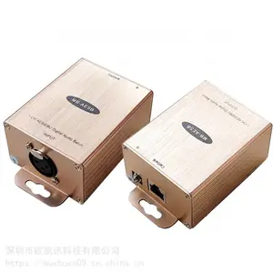 AES/EBU音频传输器卡侬转RJ45网口数字音频网线延长器