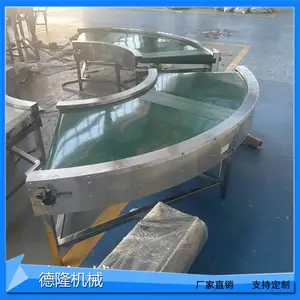 玻璃深加工用防刮皮带输送机原片输送防静电传送带90度柔性转弯机
