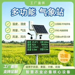 多功能自动气象站中润智控农业田间气象监测站温湿度风速风向雨量气压太阳能气象观测设备