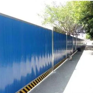 供应道路施工蓝色彩钢围挡制作厂家