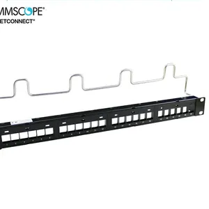 康普Commscope 24口六类非屏蔽配线架 CPP-UDDM-SL-1U-24
