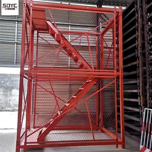 安全梯笼建筑工地桥梁施工组合防护爬梯路桥施工封闭式防护网