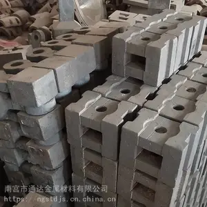 铸造***耐磨锤头 高锰钢破碎机锤头 双金属复合锤头配件
