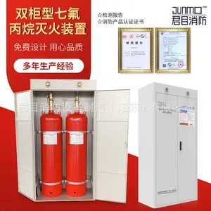 消防设备双钢瓶柜式七氟丙烷药剂气体灭火装置自动灭火系统